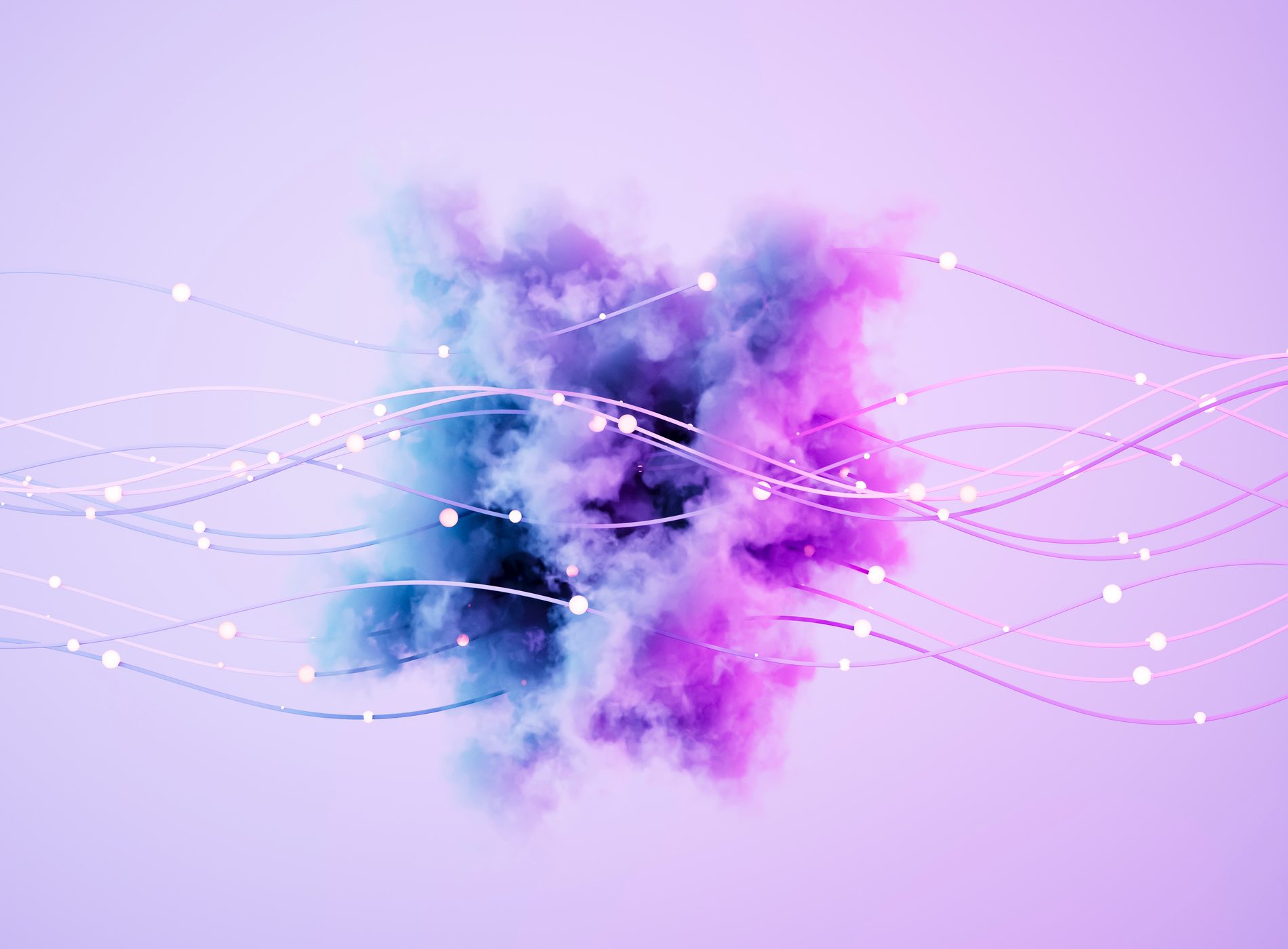 A digitally generated image featuring a glowing cloud intertwined with neon wires, symbolizing cloud computing, digital networks and futuristic technology. This conceptual design represents data connectivity, AI-driven cloud systems and modern IT infrastructure, making it ideal for technology, cybersecurity and cloud storage themes.